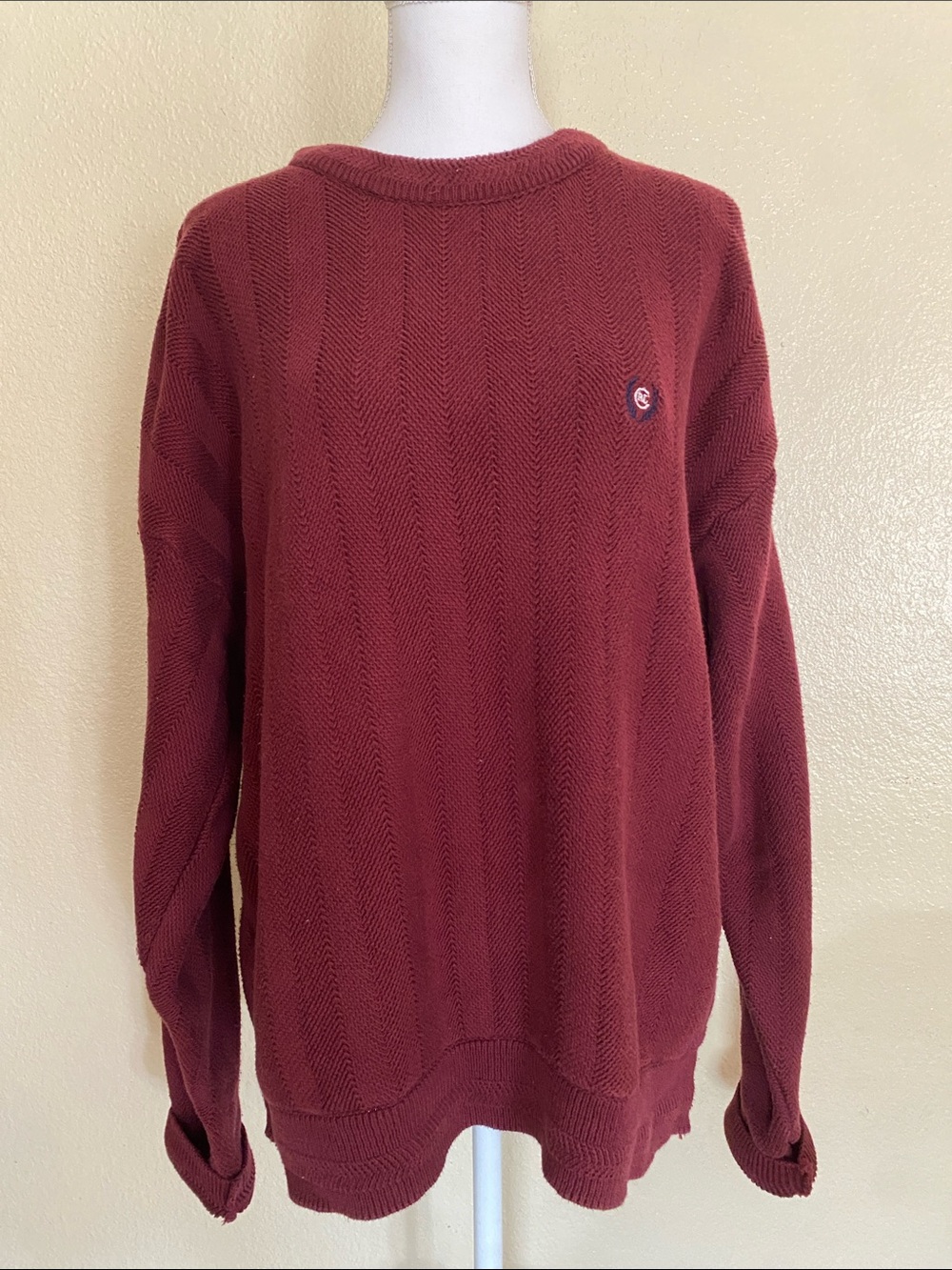 Vintage Chaps Ralph Lauren Made in USA Cotton Knit Sweater